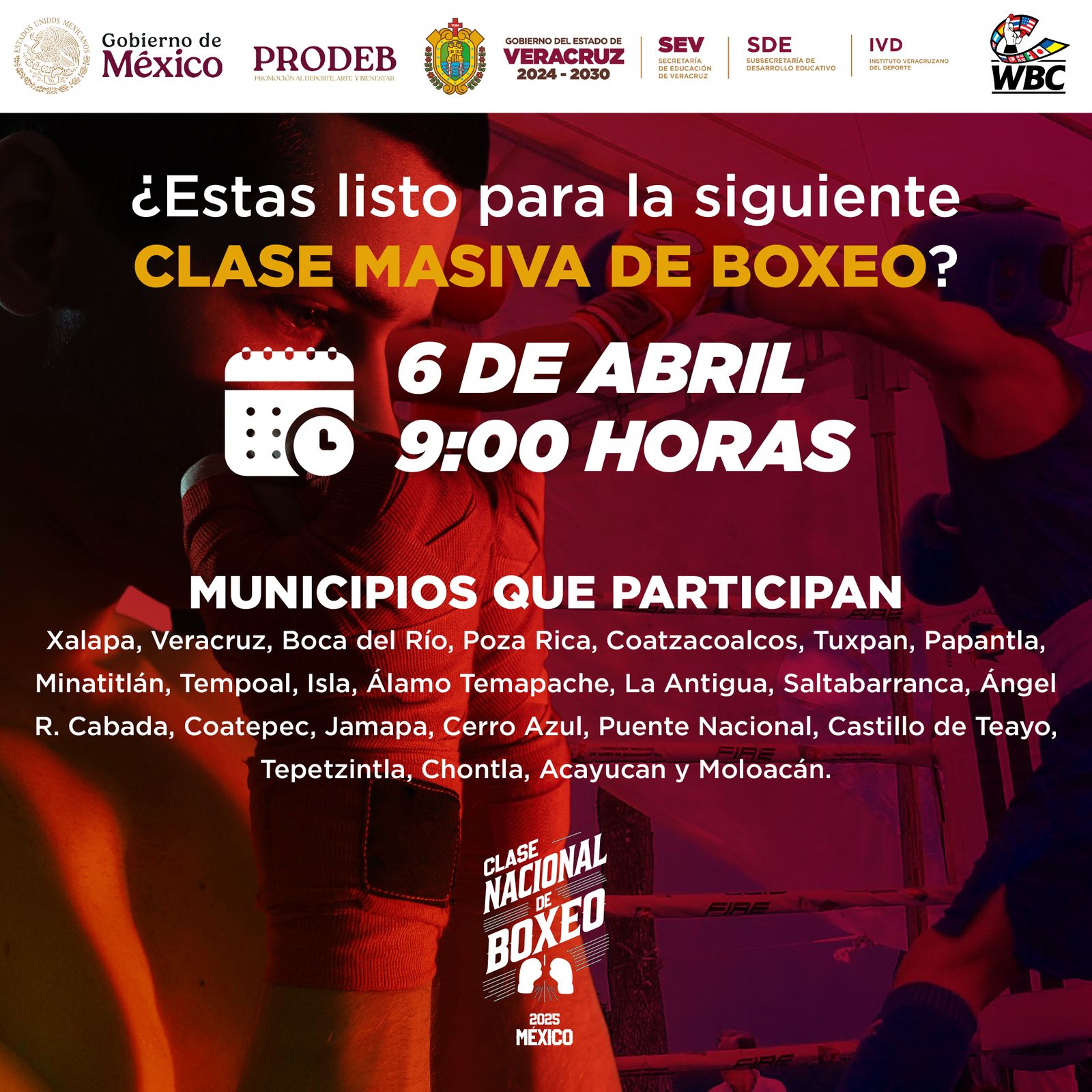 ¡LISTO TODO PARA CLASE NACIONAL DE BOX!